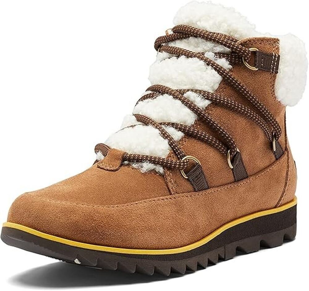 Sorel Bootie Women's 7.5 Brown Harlow Lacy Cozy